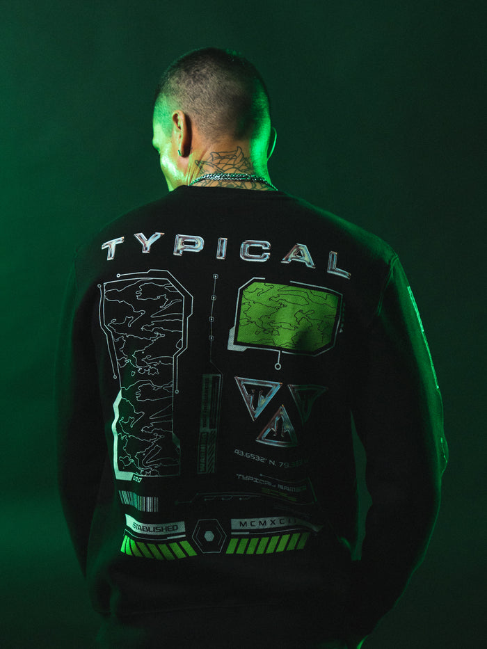 Dashboard Black Crewneck